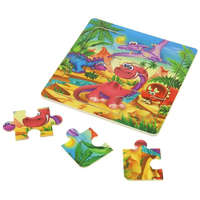 Nobo Kids Fa puzzle - vidám dinoszauruszok
