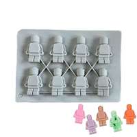 Szilikon bonbon és csokoládé forma-Lego figura