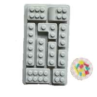 Szilikon bonbon és csokoládé forma-építőkocka