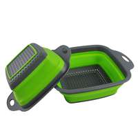 Összecsukható professzionális négyzet szilikon gyümölcsmosó