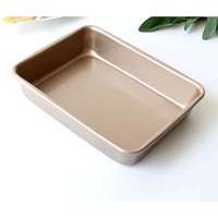 Rosegold téglalap alakú tortaforma, tapadásmentes - S