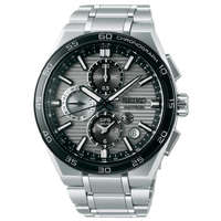 Seiko Seiko Astron 5X GPS Solar Dual-Time Chronograph in Silvery Grey férfi Karóra Ø 41 mm Típus: SSH177J1