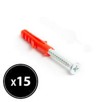 BarkácsVilág Tipli+csavar 8x40 mm 15db