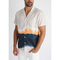 Marble Beige Shirt - mintás ing - Méret: XXL
