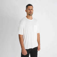 White Lined Oversized Tee - bő fazonú póló - Méret: M