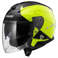 LS2 Helmets LS2 OF521 INFINITY BEYOND fekete H-V sárga