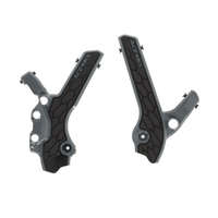 Acerbis X-GRIP FRAME PROTECTORS SUZUKI DRZ400 00/25 - BLACK/GREY