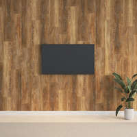 vidaXL Barna fa megjelenésű PVC fali panel 2,06 m²