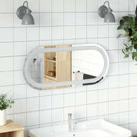 vidaXL Ovális LED-es fürdőszobai tükör 70 x 30 cm