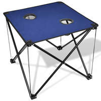 vidaXL Összecsukható Kemping asztal kék