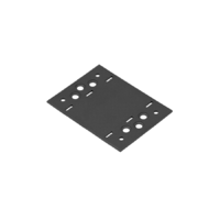 DMX Összekötő lemez 116 x 85 / 2,5 mm díszítőelemmel kiegészíthető fekete (ET)