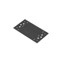 DMX Összekötő lemez 156 x 85 / 2,5 mm díszítőelemmel kiegészíthető fekete (ET)
