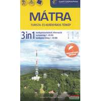 Cartographia Mátra 3 in 1 túrázóknak és kerékpárosoknak - vízálló térképpel 1:40.000
