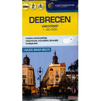 Cartographia Debrecen várostérkép 1:20 000 + Hajdú-Bihar megye 1:200 000 keményborítós térkép