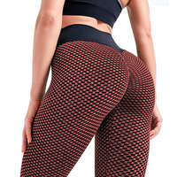 BigStyle Női leggings több méretben, igazán kényelmes - piros-fekete - M