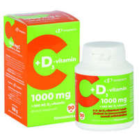 InnoPharm InnoPharm C-vitamin 1000 mg D3-vitamin 500 NE filmtabletta 90 db
