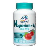 1x1 Vitamin 1x1 Vitamin Magnézium 250 mg B6-vitamin eper ízű rágótabletta 45 db