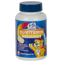 1x1 Vitamin 1x1 Vitamin D3-vitamin 400 NE narancs ízű rágótabletta 90 db