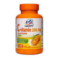 1x1 Vitamin 1x1 Vitamin C-vitamin 200 mg D3-vitamin Cink narancsízű rágótabletta 90 db