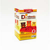 JutaVit JutaVit D3-vitamin Gumivitamin málna ízű, 60db