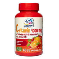 1x1 Vitamin 1x1 Vitamin C-vitamin 1000 mg D3-vitamin 500 NE narancs ízű rágótabletta 60 db