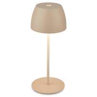 Brilo Serina Mini LED-es akkus asztali lámpa Bézs 20 cm x 8 cm