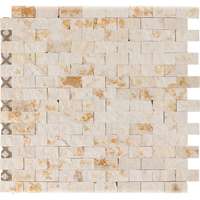 Márvány mozaiklap Sunny Beige Brick 32 cm x 32 cm