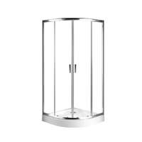 Sanotechnik Sanodusch íves zuhanykabin két tolóajtóval króm 90 cm x 90 cm