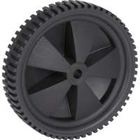 Kocsikerék műanyag felni barázdált profil 175 mm átmérő 35 kg fekete