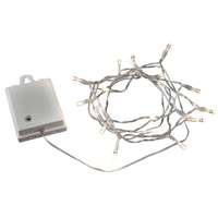 Konstsmide Konstsmide LED fényfüzér 7,9 m IP44 melegfehér elemes fehér kábellel