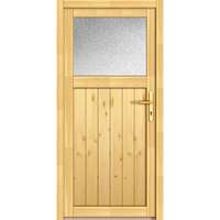  NET 501 fa mellékbejárati ajtó lucfenyő natúr 98 cm x 200 cm jobb ütközővel