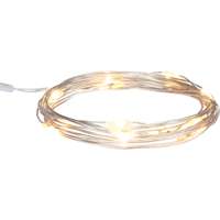 LED drótfényfüzér 10 db melegfehér LED 1 m