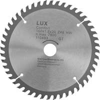 LUX-TOOLS LUX keményfém körfűrészlap, 160 mm x 20 mm, 48 fogas