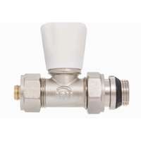 Kulcsos 1/2" előremenő egyenes radiátor szelep