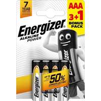  Energizer AAA Alkaline Power elem 3 + 1 ingyen