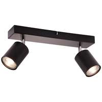 Brilliant Brilliant LED-es mennyezeti spotlámpa Taio 2 izzós fekete 35,5 cm