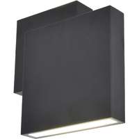  Lutec Rialto kültéri fali LED-lámpa 2-izzós fekete 19,5 cm x 19,5 cm x 6,4 cm