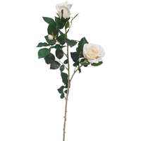 FlowerPower Fehér műrózsa 2 virággal 65 cm