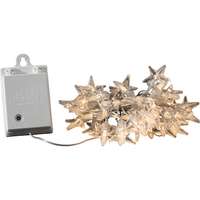 Konstsmide Konstsmide LED csillagos fényfüzér 3,9 m melegfehér elemes időzíthető