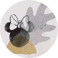 Komar Komar nemszőtt fotótapéta Dot Minnie Loop Art öntapadó átmérő 125 cm