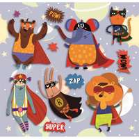 Öntapadós 3D falidekoráció szuperhősök 30 cm x 30 cm