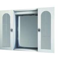 Roma tükrös szekrény LED világítással 60 cm x 80 cm x 16 cm fehér