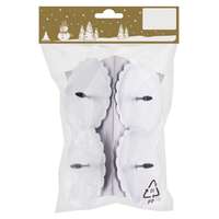 Gyertyatartó csepegtető tányérral fém ezüst 4 darabos készlet 7 cm átmérő