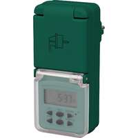 OBI digitális heti időkapcsoló zöld IP44