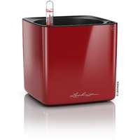 Lechuza Lechuza Cube Glossy virágtartó 14 skarlátvörös magasfényű 14 cm x 14 cm