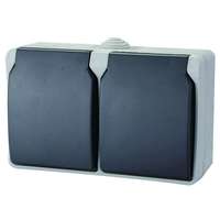 GAO Aquatop falonkívüli 2 férőhelyes dugalj vízszintes IP54 szürke