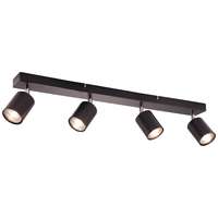 Brilliant Brilliant LED-es mennyezeti spotlámpa Taio 4 izzós fekete 69,5 cm