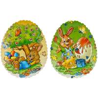  Húsvéti tál tojás alakú 2 darabos válogatás 2,5 cm x 17 cm x 23 cm