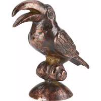  Dekoratív madár Dark Wonder bronz-arany 15 cm x 6,5 cm x 17,5 cm