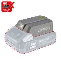  LUX USB-akkumulátor-adapter zseblámpával 20 V